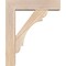 Ekena Millwork Olympic Block Smooth Bracket w/ Offset Brace, Douglas Fir, 5 1/2"W x 20"D x 24"H BKT0604X20X24OLY05SDF - alternate 2